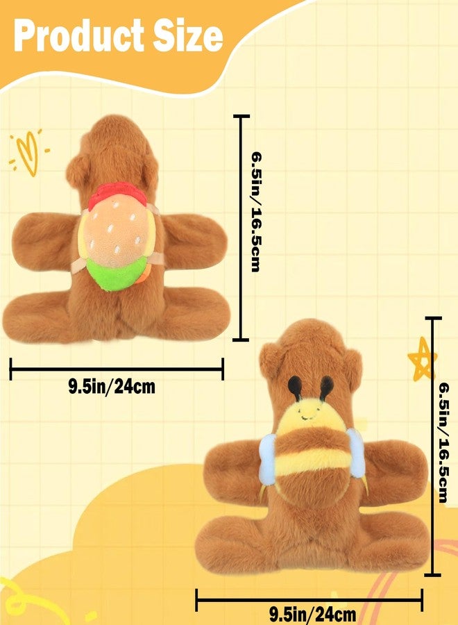 Timisea 2pcs Capybara slap bracelets,Funny Capybara Plush Bracelet, Animal Slap Bracelet, Suitable for Birthday, Party, Children's Day Gifts - Image 3